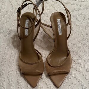 Tony Bianco Nude Strappy Heels NWT size 9